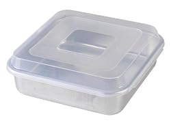 Nordic Ware Square Cake Pan with Lid, 9 Inch