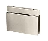 CRL Brushed Nickel New York Glass-to-Header Top Mount Shower Door Pivot Hinge by CR Laurence