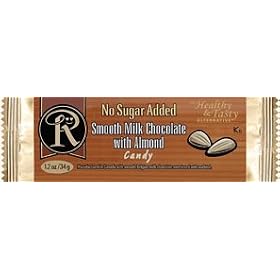 No Sugar Added Milk Chocolate with Almond Bar - Low Carb Chocolate From Ross Chocolates