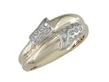 Gadeer - size 10.75 14K Two - Tone Invisible Setting Diamond Ring - B0002HH6IA