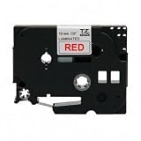 Electronics : Brother 1/2 Inch x 26.2 Feet Red on White for P-Touch (TZ232)