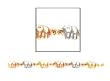 Ladies 14k Tricolor Elephant Charm Bracelet
