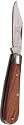 Wooden Handled Outdoor Knife - Clip Blade