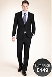 Ultimate Performance Slim Fit Prince of Wales Striped Jacket with Wool