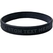 Custom No. 1 BLACK Silicone Bracelet