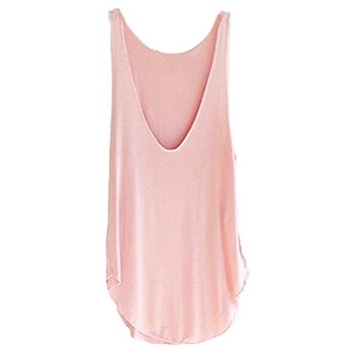 AutumnFall® Woman Sleeveless V-Neck Candy Vest Loose Tank Tops T-shirt