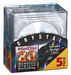 Memorex Crystal 80-Minute Minidisc Media (5-Pack with Cases)