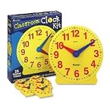 Learning Resources LER2102 Learning Resources Classroom Clock Kit, One 13 1/4