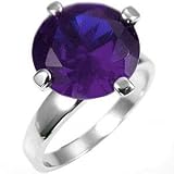 Big Stone Ring - Amethyst CZ