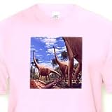 Dinosaur Brachiosaurus - Toddler Light-Pink-T-Shirt (3T)