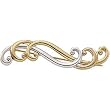 14K Two-Tone Gold Brooch