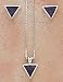 Southwestern Native American Navajo Triangular Earring and Pendant Set with Sugilite Inlay in Sterling Silver, tp200