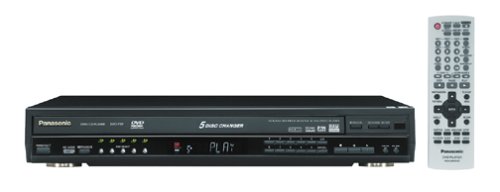 Panasonic DVD-F87K 5-Disc HD-Compatible DVD/CD Player (Black)