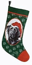Black Labrador Retriever Dog Breed Christmas Stocking