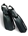 Tusa Liberator Xten Open Heel Scuba Diving Fins ( Color: Black Size: Small (SF-5500) )