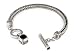 Jewelry : Sara Blaine Designer Handcrafted Sterling Silver and Amethyst Bracelet with Toggle Clasp