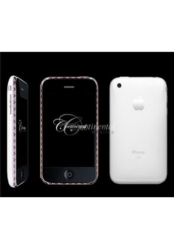 iPhone 3G 16GB White - Rubies and Diamonds Luxury Mobile Phone