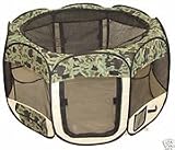 Camouflage Pet Tent Exercise Pen Playpen Dog Crate XS