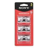Dictation Microcassettes, 90 Minutes (45 x 2), 3/Pack SON21182
