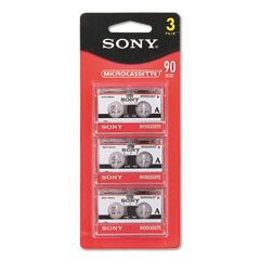 Dictation Microcassettes 90 Minutes 3/Pack SON21182