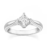 0.25 Carat VS2 - GIA Certified Diamond Solitaire Engagement Ring on 14k White Gold