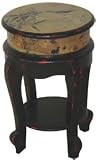 Asian Furniture & Décor - 18 Ming Design Golden Flower Stool Drink Stand End Table