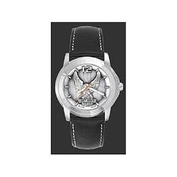Harley-Davidson&reg; Bulova&reg; Men's Watch. Raise pewter dial. 76A12