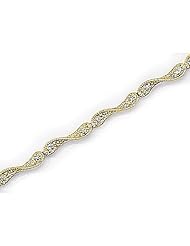 14kt Yellow Gold Fancy Diamond Bracelet 0.24ct TW