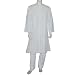 World Apparel White Cotton Embroidered Kurta Pajama Chest : 44 (chgkp119a)