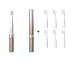 Panasonic Pocket Doltz EW-DS12 Pink Gold | Power Toothbrush 1.06oz + 6 Replacement brush Set