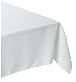 Bardwil Linen Ease 60-inch By 140-inch Oblong / Rectangle Tablecloth, Ivory
