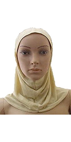 Under Scarf Cap Hat Bonnet Shayla Headband Amira Hijab Hejab Islam Shawl Abaya (Beiges)