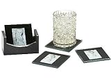 Review Melannco  / Melannco Black Photo Coasters