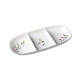 Pfaltzgraff Penguin Skate 15 1/2-Inch - Three Section Serving Dish