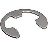 E-Style External Retaining Ring, Tapered Section, Radial Assembly, 15-7 PH Stainless Steel, Passivated Finish, 1/4" Shaft Diameter, 0.025" Thick, Made in US (Pack of 25)