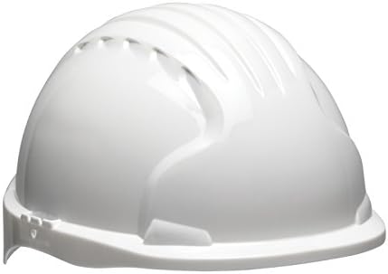 Evolution Deluxe 6151 280-EV6151S-20 Short Brim Hard Hat with HDPE Shell, 6-Point Polyester Suspension and Wheel Ratchet Adjustment