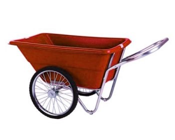 Utility Cart 8.0 cu. ft. 16 Flat-Proof Spoke Tires (Green Tub)