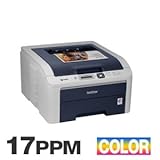 New Brother Fast Compact Color Laser Printer 600 X 2400 Dpi Networking 17 P ....