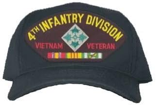 U.S. Army 4th Infantry Division Vietnam War Veteran Cap w/ Mesh Back