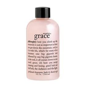 philosophy | amazing grace | perfumed shampoo, shower gel and bubble bath