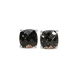 4.00 Carat Genuine Smoky Stud Earrings