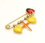 Ladybug, Heart & Cross Enamel Baby Pin - JewelryWeb