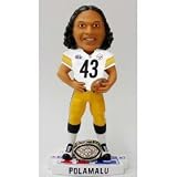 Troy Polamalu Pittsburgh Steelers #43 Super Bowl XL Champ Ring Bobble