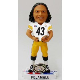 Troy Polamalu Pittsburgh Steelers #43 Super Bowl XL Champ Ring Bobble