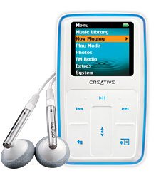 Childrens Toyshop  Electronics : Creative Zen MicroPhoto 8GB MP3 Player - White