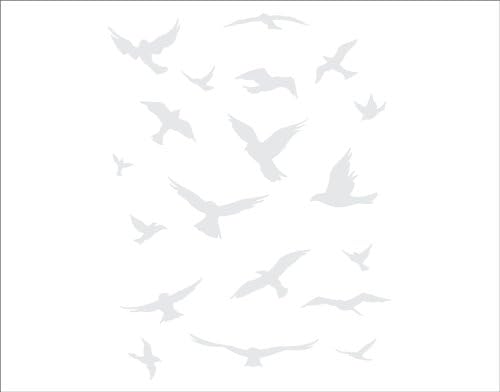 Arise Graphics Flock of Birds Wall Decal (White)