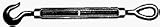 Hook and Eye Turnbuckles - TURNBUCKLE 1/4' THREAD, 4' TAKE-UP