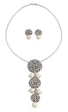 Pearl jewelry set, 'Dappled Moon' 1 W 4 L