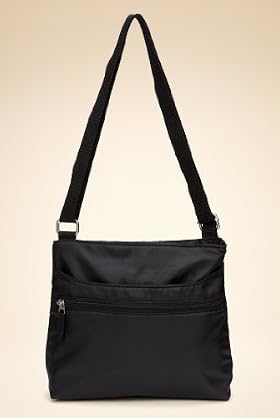 Adjustable Strap Zip Cross Body Bag