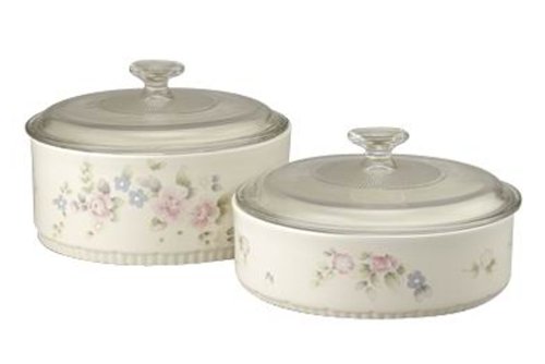 Pfaltzgraff Tea Rose 4-Piece Bakeware Set